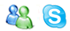Suporte MSN e Skype